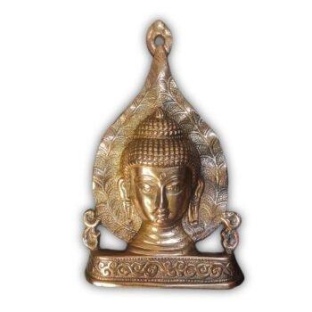 Buddha Backside Leaf, God Idol, Metal Murti status with standing & Wall